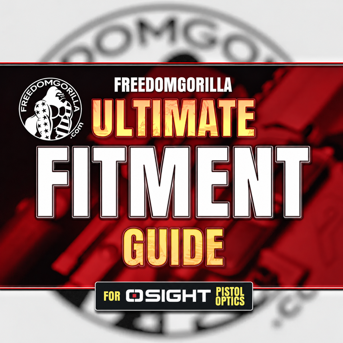 Osight Pistol Optic Fitment Guide - Red & Green Dot Sights