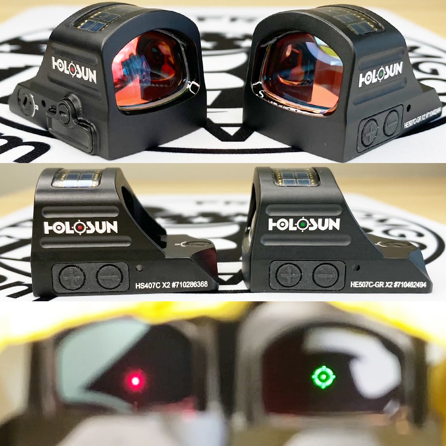 Holosun 407C X2 vs 507C X2 Video & Photo Comparison Guide