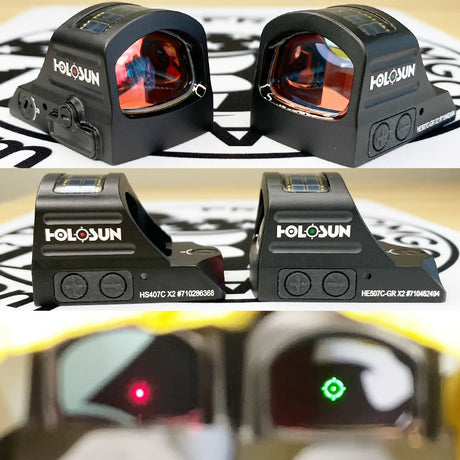 Holosun 407C X2 vs 507C X2 Video & Photo Comparison Guide