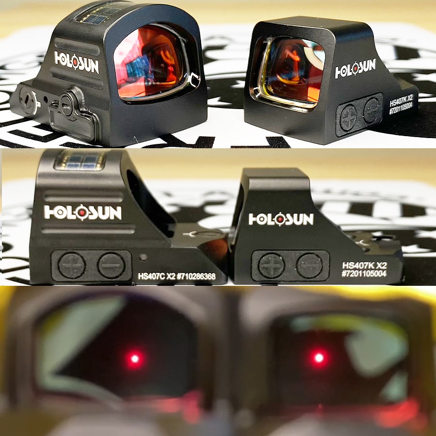 Holosun 407C X2 vs 407K X2 Photo & Video Comparison Guide – Freedom Gorilla