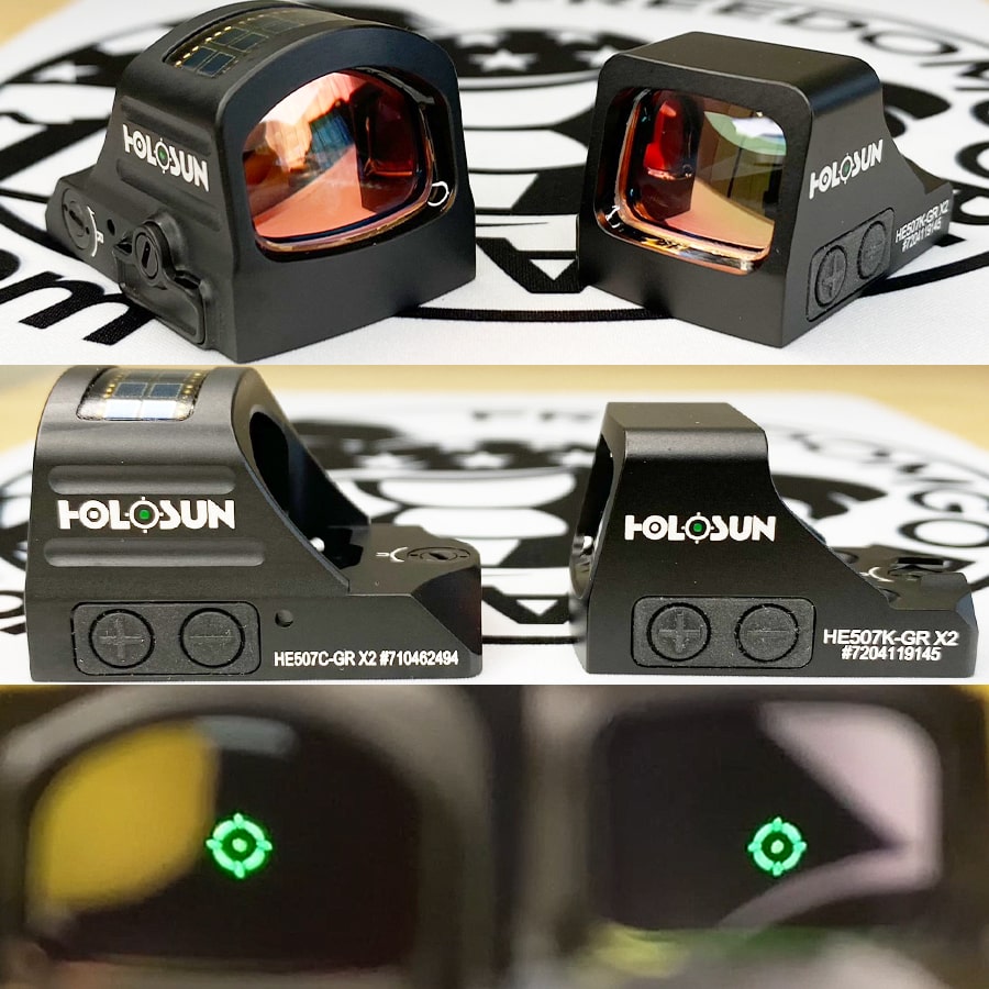 Holosun 507C X2 vs 507K X2 Video & Photo Comparison