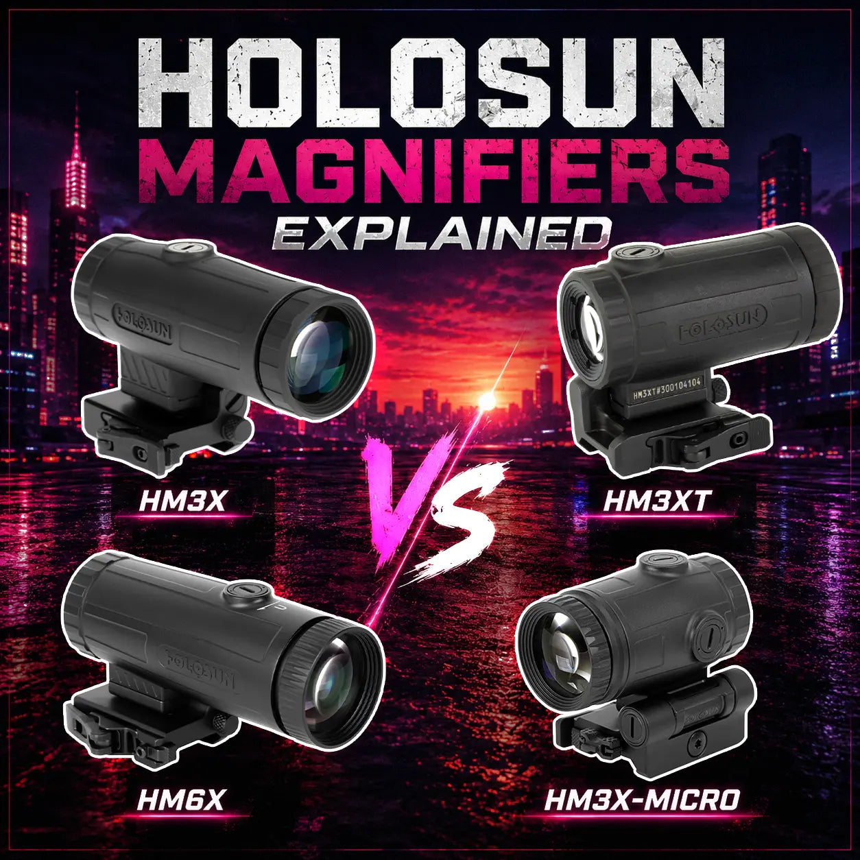 Holosun Magnifiers Explained: 3X vs 6X, Aluminum vs Titanium, & More