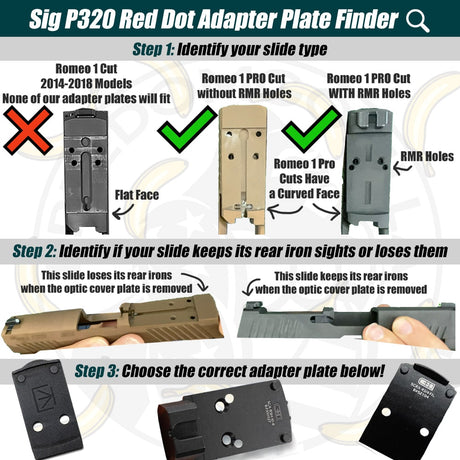 Sig P320 Red Dot Adapter Plate Finder