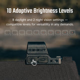 Osight K Reflex Red Dot – 6 MOA Dot with Side-Loading Battery, RMSc Footprint, Motion Sensor