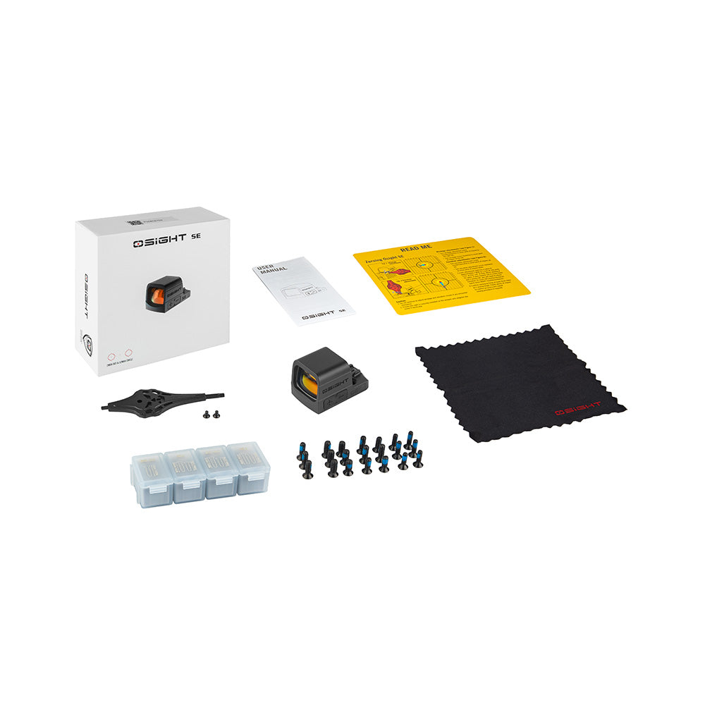 Osight SE Enclosed Red Dot – 2 MOA Dot & 32 MOA Circle - Side Battery – RMSc Footprint
