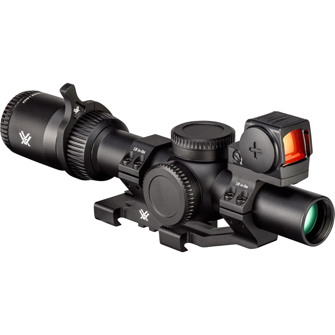 Vortex Venom 1–6×24 Scope + Venom 3 MOA Red Dot + Mounts Pack