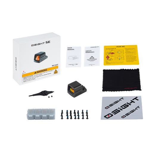 Osight SE Enclosed Red 6 MOA Dot, Side Battery, RMSc Footprint