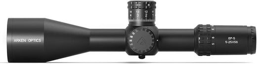 Arken Optics EP-5 5-25X56 Rifle Scope FFP VPR Illuminated Reticle with Zero Stop 34mm Tube
