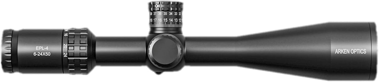 Arken Optics EPL4 6-24×50 FFP Illuminated Reticle with Zero Stop 30mm Tube Lightweight Rifle Scope