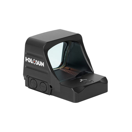Holosun 407 COMP Gold, Huge Competition Window, RMR Footprint, 6 MOA Gold Dot, Side Battery - HE407COMP-GD6