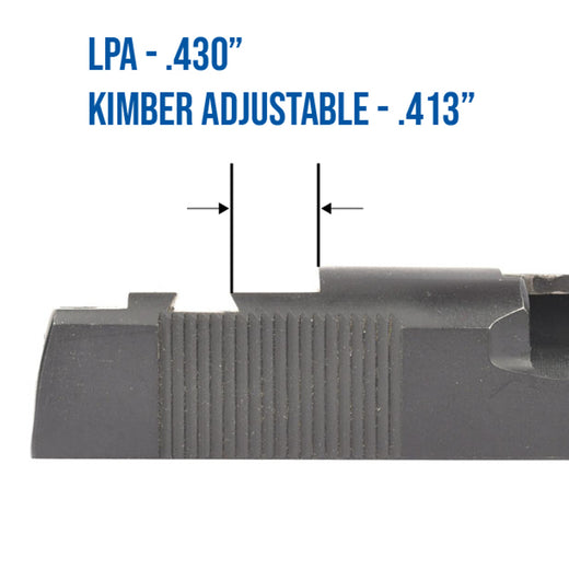 Holosun K Series (fits Vortex Defender Series, Shield RMSC/RMS/SMS, Leupold DeltaPoint Pro) Mount for Kimber 1911 Adjustable