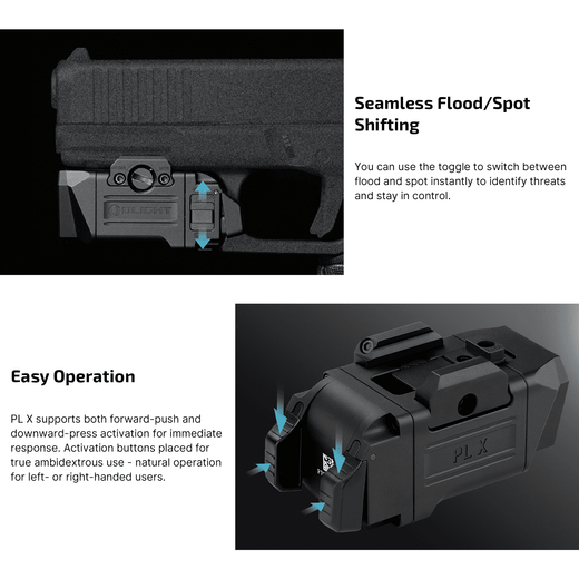 Olight PL-X Dual Beam Flashlight, 1200 Lumens & 300m Throw