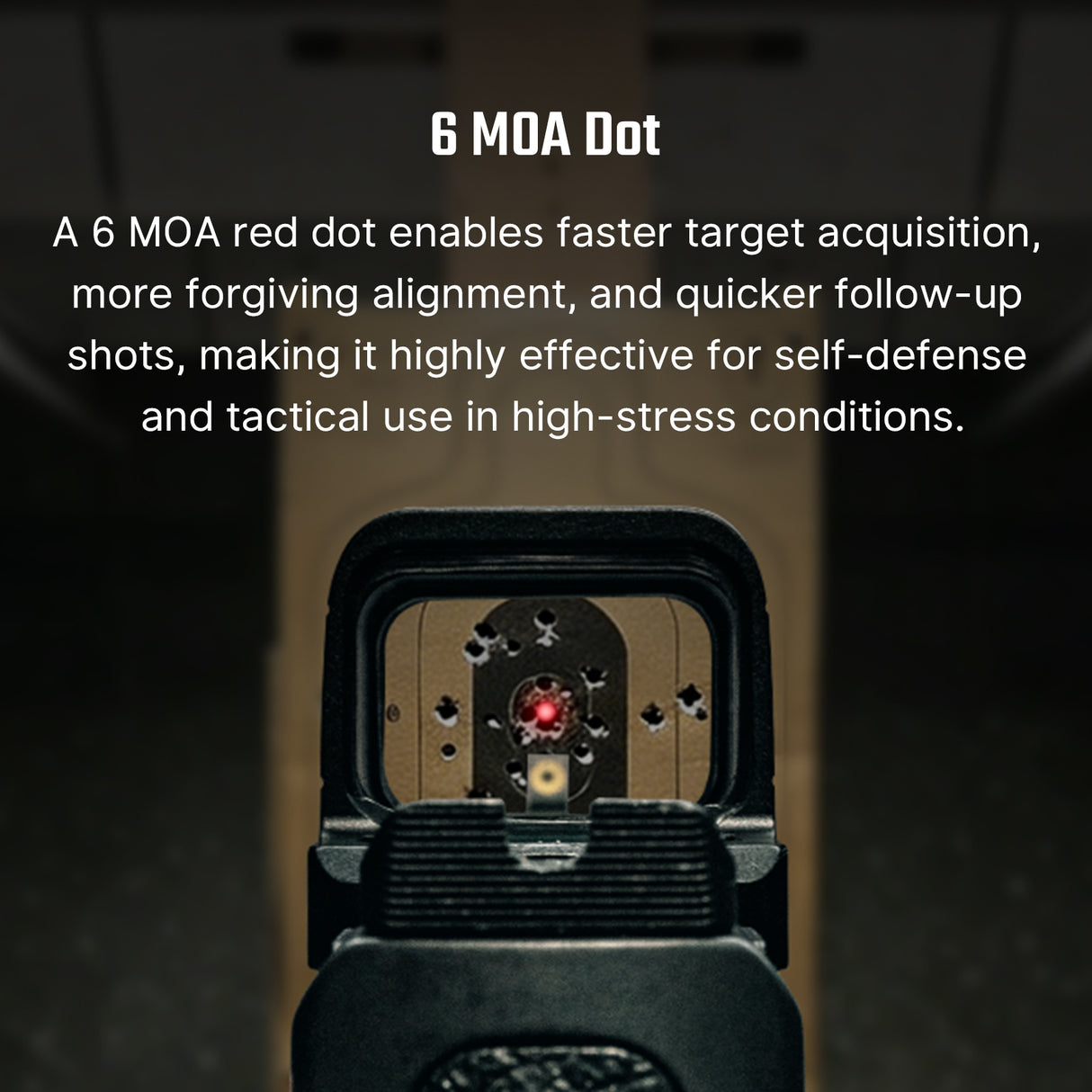 Osight SE Enclosed Red 6 MOA Dot, Side Battery, RMSc Footprint
