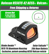 OPEN BOX [LIKE NEW] Holosun 507C X2 Green Dot ACSS Vulcan Reticle