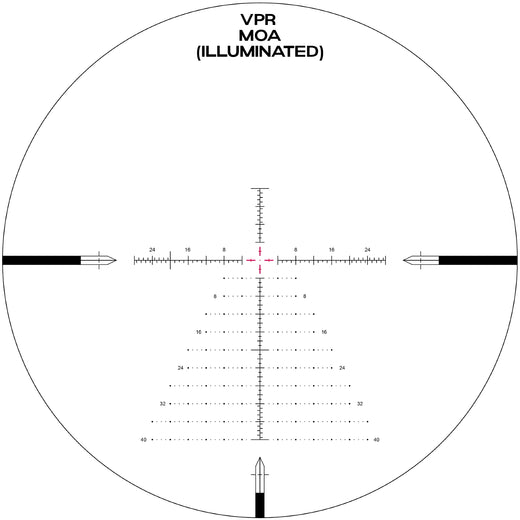 Arken Optics LH-4 4-16x44 FFP Rifle Scope with Illuminated VPR/VHR Reticle and Capped Tool-Less Turrets – 30mm Tube