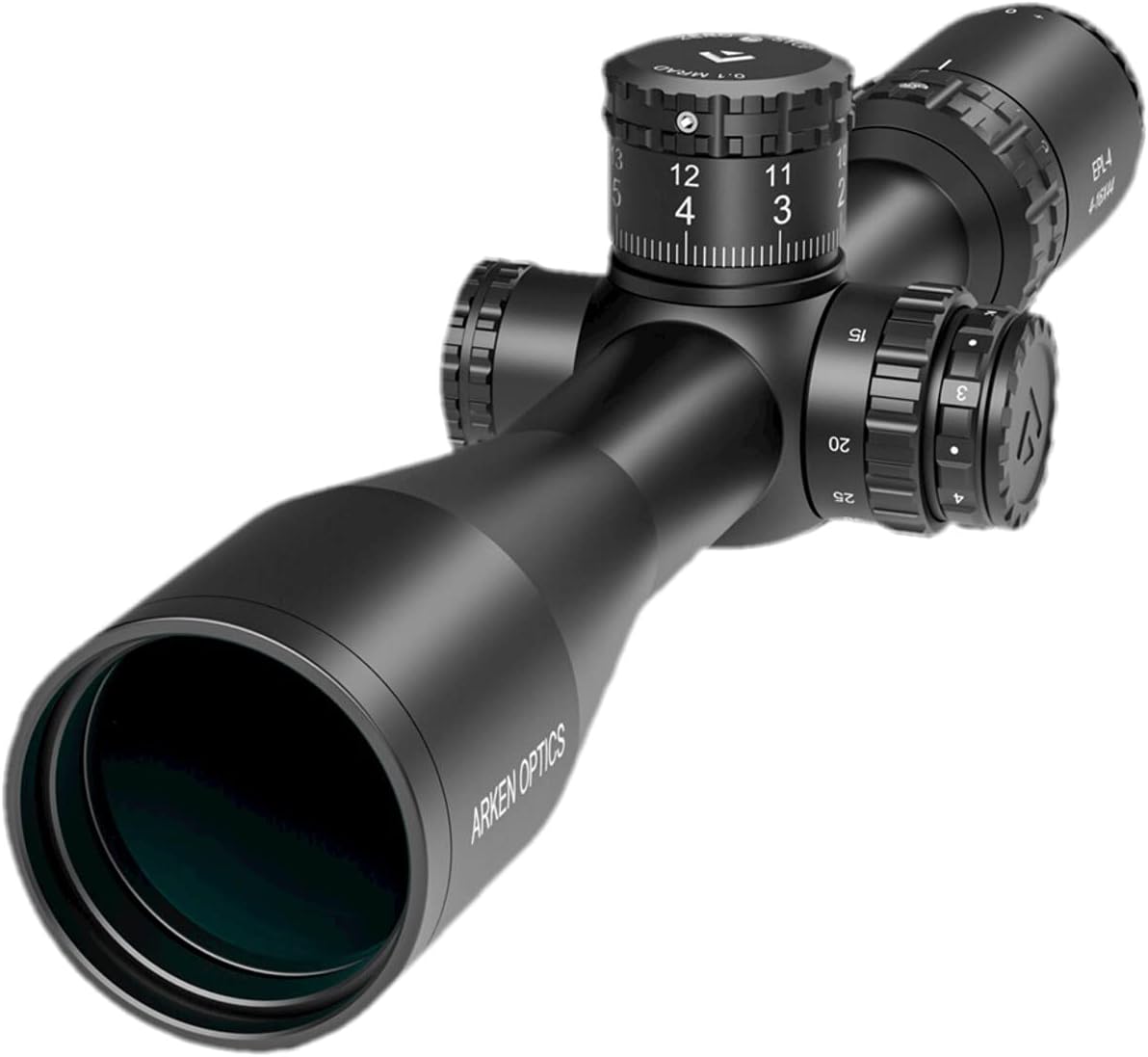 Arken Optics EPL4 6-24×50 FFP Illuminated Reticle with Zero Stop 30mm Tube Lightweight Rifle Scope