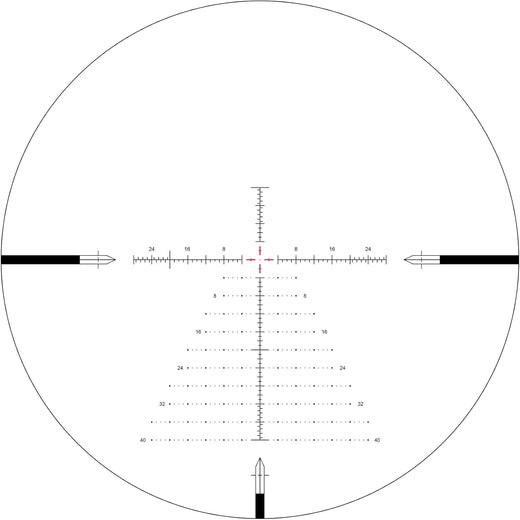 Arken Optics SH-4J 6-24X50 Rifle Scope FFP Illuminated Reticle with Zero Stop 34mm Tube