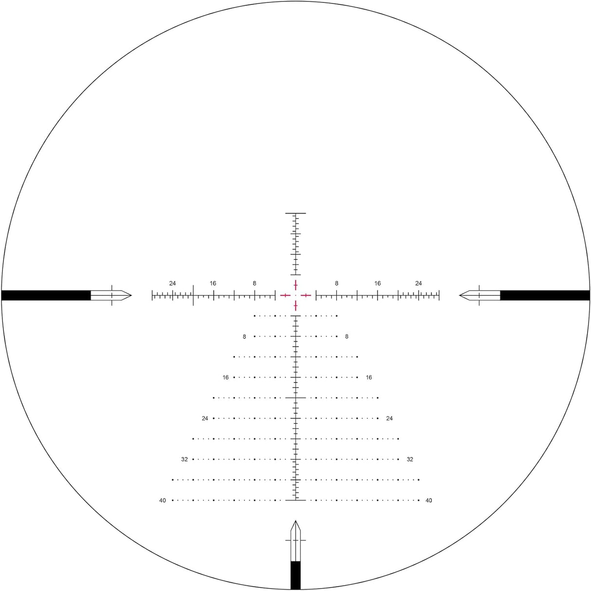 Arken Optics EPL4 6-24×50 FFP Illuminated Reticle with Zero Stop 30mm Tube Lightweight Rifle Scope