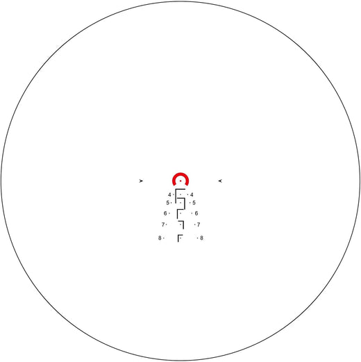 Arken Optics LH-6 1-6x24 Second Focal Plane LPVO 30mm Tube Riflescopes with Illuminated Reticle