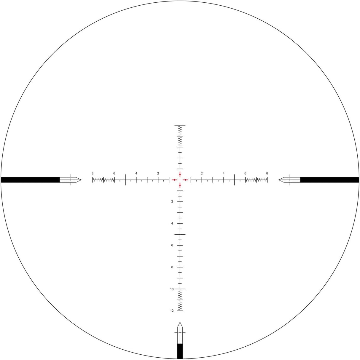 Arken Optics SH4J 6-24X50 Rifle Scope FFP Illuminated Reticle with Zero Stop 34mm Tube