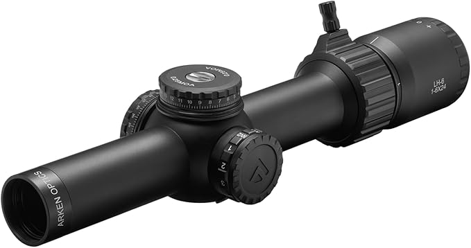 Arken Optics LH-6 1-6x24 Second Focal Plane LPVO 30mm Tube Riflescopes with Illuminated Reticle