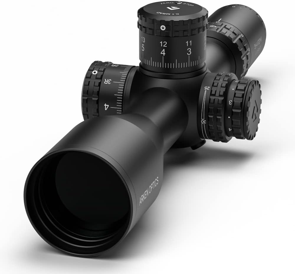 Arken Optics SH4 GEN2 4-16X50 Rifle Scope FFP VPR Illuminated Reticle with Zero Stop - 34mm Tube