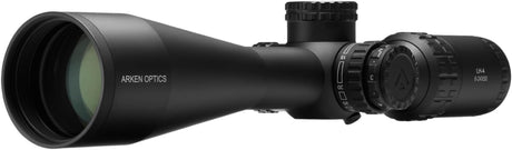 Arken Optics LH-4 6-24x50 FFP FFP Rifle Scope with Illuminated Reticle and Capped Tool-Less Turrets - 30mm Tube