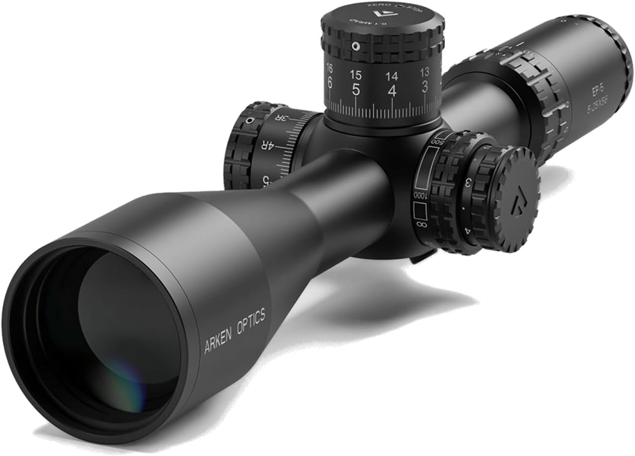 Arken Optics EP5 5-25X56 Rifle Scope FFP VPR Illuminated Reticle