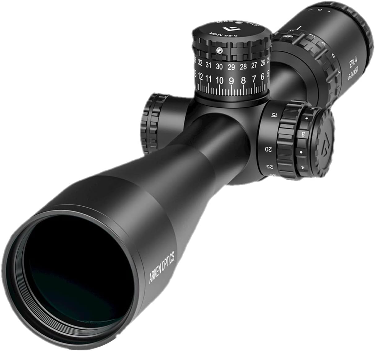 Arken Optics EPL4 6-24×50 FFP Illuminated Reticle with Zero Stop