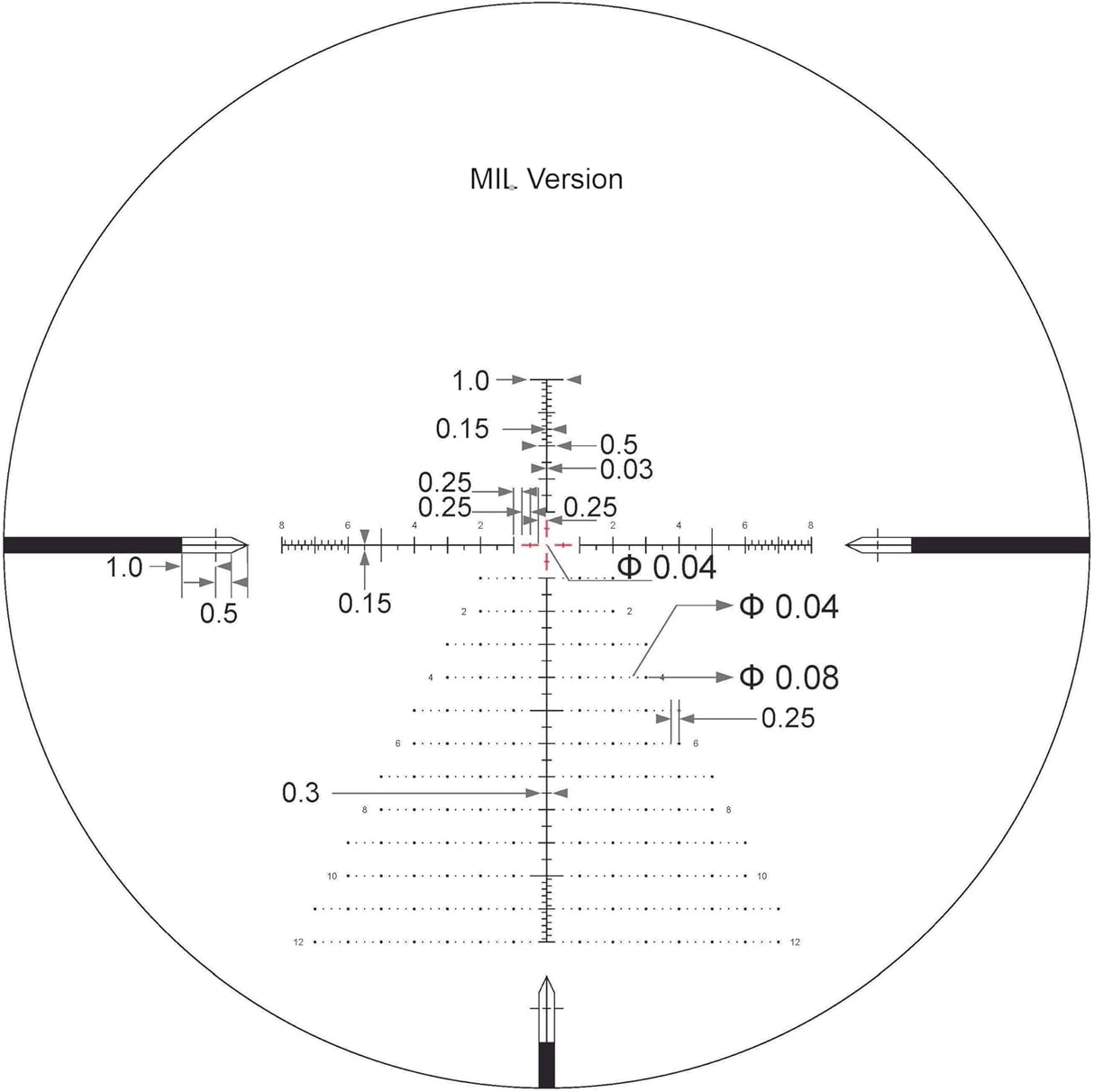 Arken Optics EPL4 6-24×50 FFP Illuminated Reticle with Zero Stop 30mm Tube Lightweight Rifle Scope