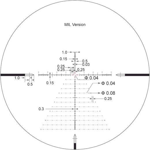 Arken Optics EPL4 6-24×50 FFP Illuminated Reticle with Zero Stop 30mm Tube Lightweight Rifle Scope