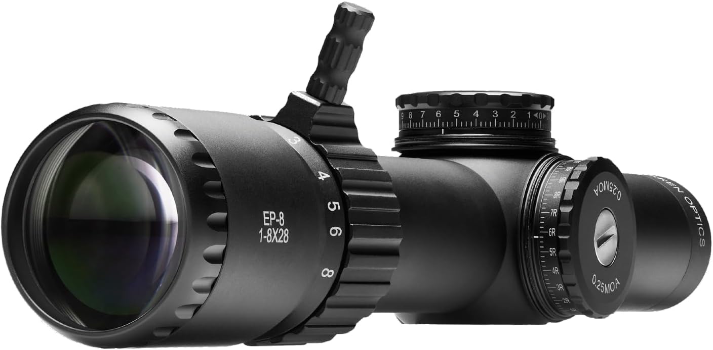 Arken Optics EP8 1-8x28 LPVO First Focal Plane Riflescope 34mm