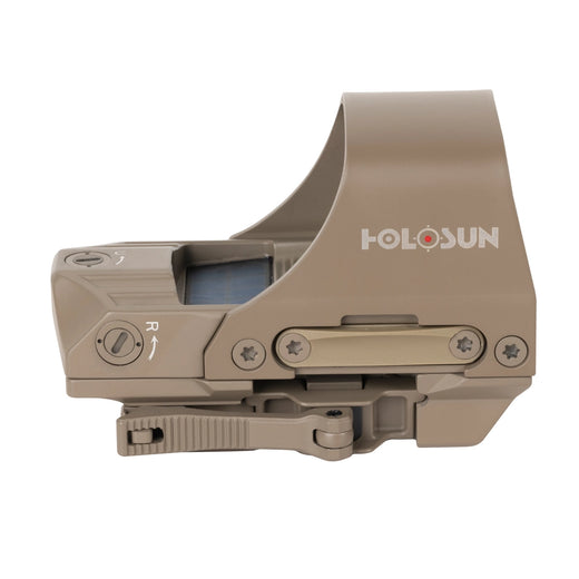 Holosun HS510C FDE Red Dot 65 MOA Circle 2 MOA Red Dot Aluminum Housing Matte Finish Solar with Internal Battery - HS510C-FDE