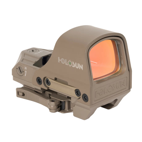 Holosun HS510C FDE Green Dot 65 MOA Circle 2 MOA Green Dot Aluminum Housing Matte Finish Solar with Internal Battery - HE510C-GR-FDE