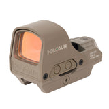 Holosun HS510C FDE Green Dot 65 MOA Circle 2 MOA Green Dot Aluminum Housing Matte Finish Solar with Internal Battery - HE510C-GR-FDE