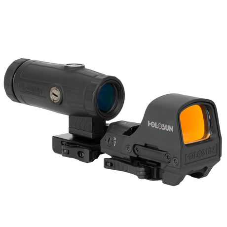 Holosun HS510C Red Dot Open Reflex Sight and HM3X Magnifier Combo Pack - 510C+HM3X