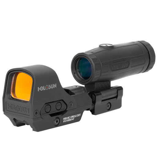 Holosun HS510C Red Dot Open Reflex Sight and HM3X Magnifier Combo Pack - 510C+HM3X
