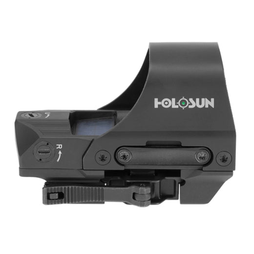 Holosun 510C Green Dot Reflex Sight, 65MOA Circle 2 MOA Dot, Solar with Internal Battery, Quick Release Mount, Protective Hood - HE510C-GR