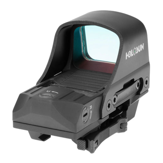 Holosun 510C Green Dot Reflex Sight, 65MOA Circle 2 MOA Dot, Solar with Internal Battery, Quick Release Mount, Protective Hood - HE510C-GR