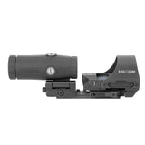 Holosun HE510C Green Dot Open Reflex Sight and HM3X Magnifier Combo Pack - 510C Green+HM3X