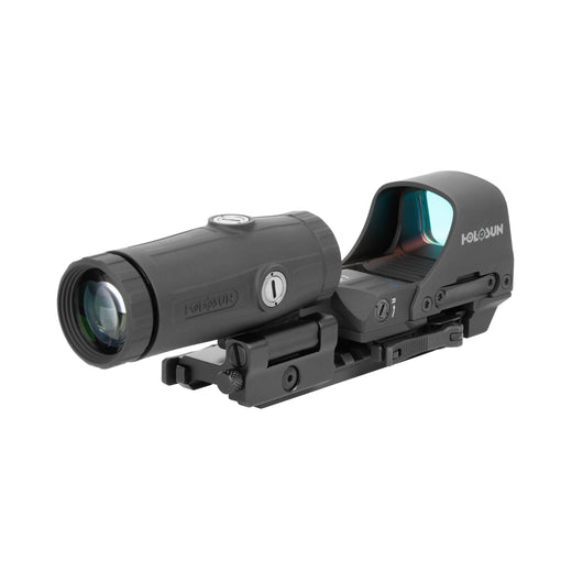 Holosun HE510C Green Dot Open Reflex Sight and HM3X Magnifier Combo Pack - 510C Green+HM3X