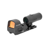 Holosun HE510C Green Dot Open Reflex Sight and HM3X Magnifier Combo Pack - 510C Green+HM3X