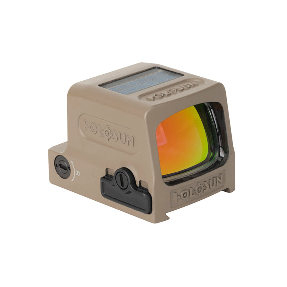 Holosun 509T X2 Green Dot FDE, MRS Reticle, Closed Emitter, Titanium, Solar Failsafe, RMR Footprint - HS-509T-FDE-GR