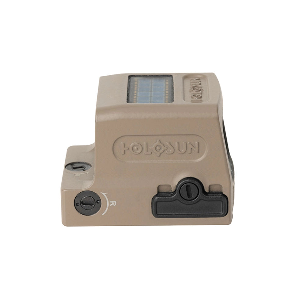 Holosun 509T X2 Green Dot FDE, MRS Reticle, Closed Emitter, Titanium, Solar Failsafe, RMR Footprint - HS-509T-FDE-GR