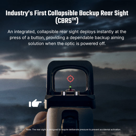 Osight XE Enclosed Red Dot Sight, RMR Footprint, 2/6+32 MOA Multi-Reticle System, Battery Operated