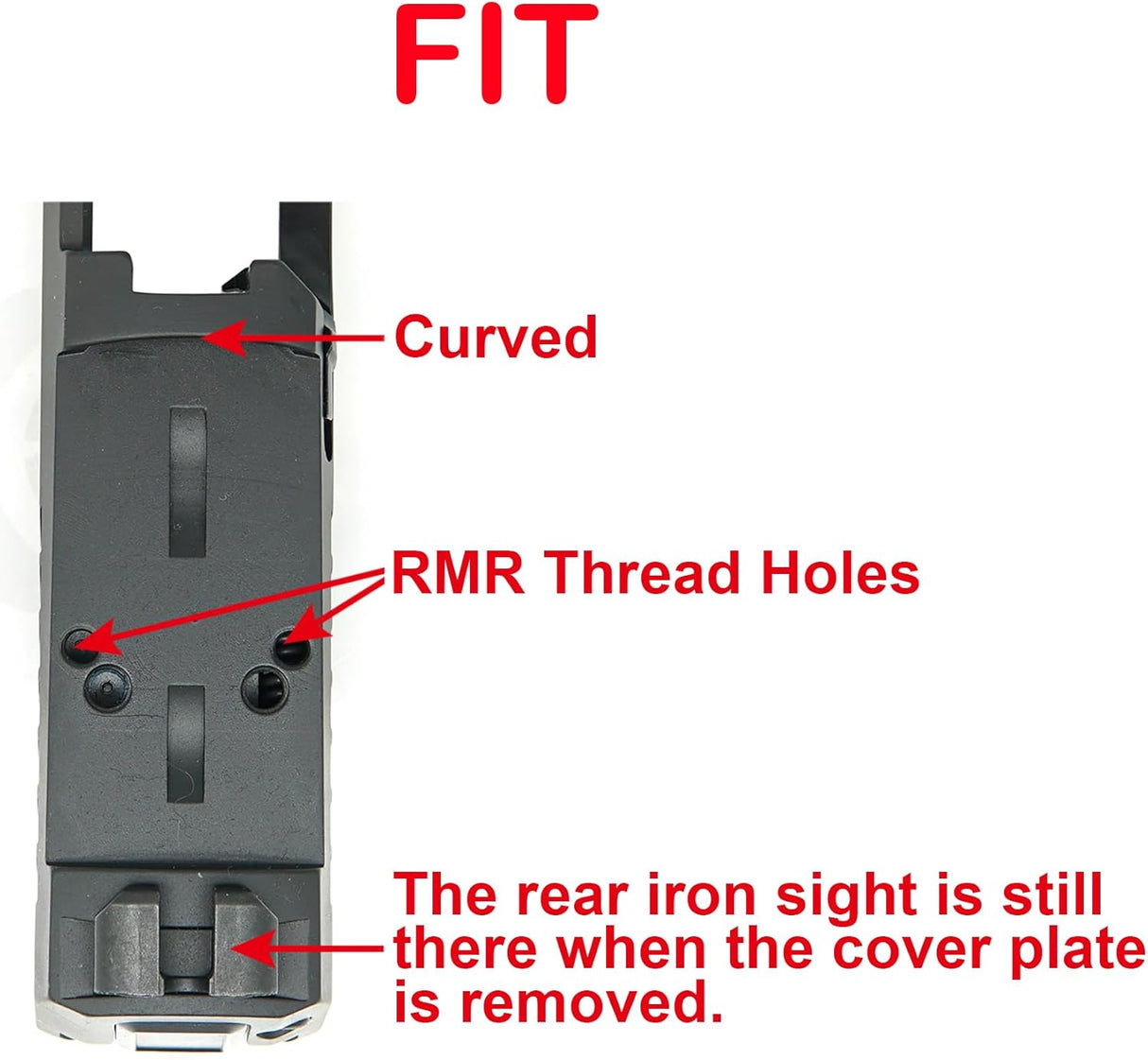 Sig P320 Romeo 1 Pro Cut Optic Plate With Rear Dovetails Attached to Holosun 407K, 507K, EPS Carry - DPP