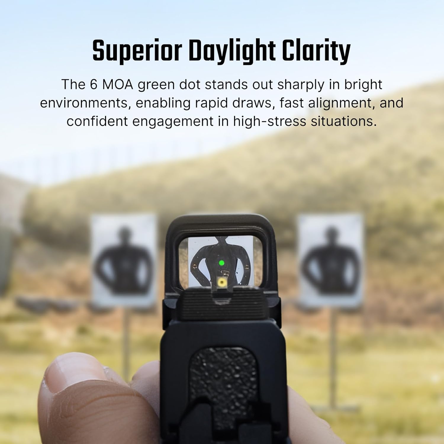 Osight SE グリーン 6MOA ドットサイト Osight SE Enclosed Green 6 MOA Dot, Side Battery, RMSc Footprint