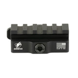 American Defense Mfg Picatinny Riser 5-Slot Quick Detach Bases in Black Anodized - 3