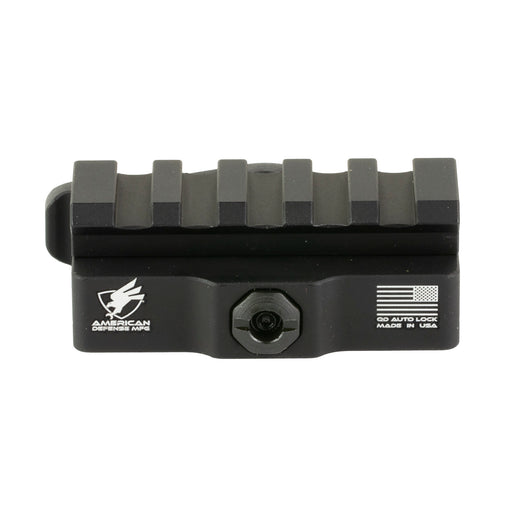 American Defense Mfg Picatinny Riser 5-Slot Quick Detach Bases in Black Anodized - 3