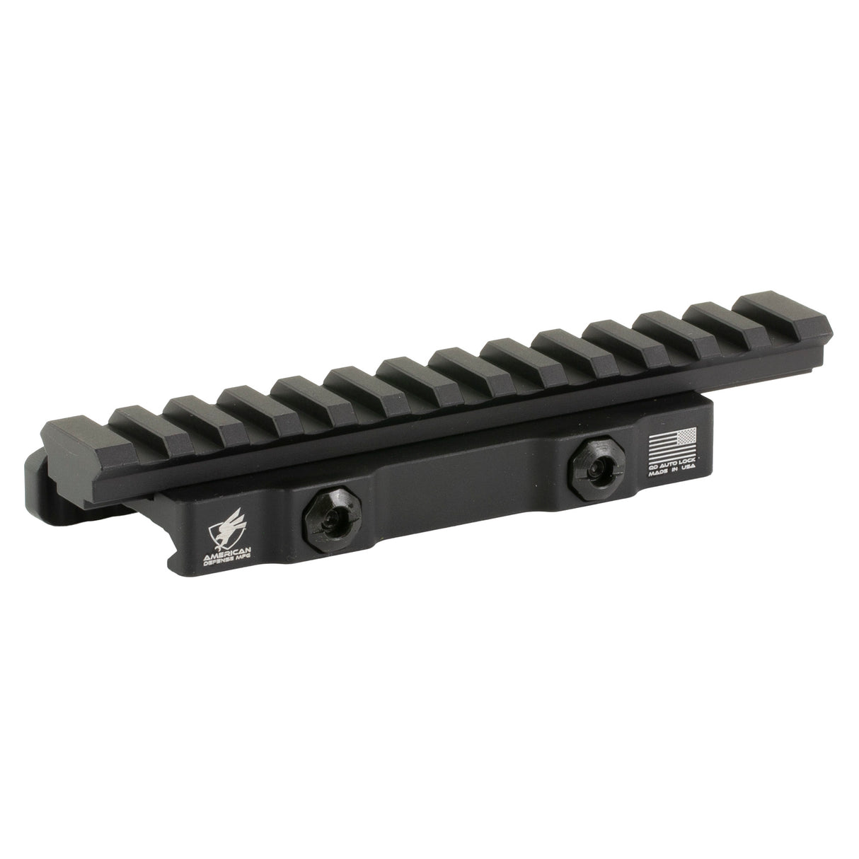 American Defense Mfg Cantilever Picatinny Rail Bases in Black Anodized - 1
